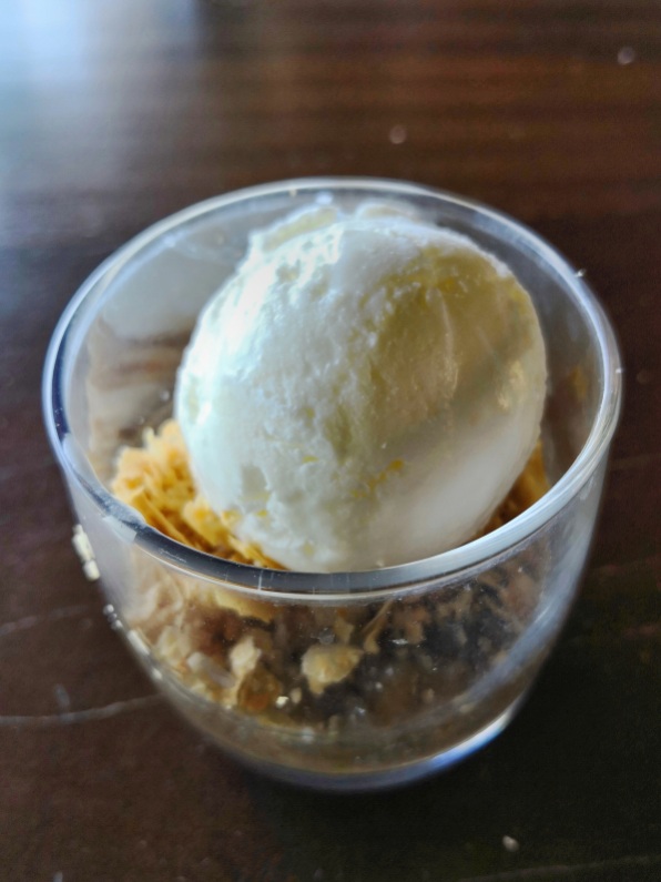 Dessert - Banana pudding and vanilla ice cream